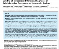 Validity of Myocardial Infarction Diagnoses in Administrative Databases: A Systematic Review 